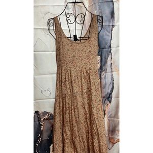 H&M pink floral maxi dress